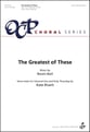 The Greatest of These SAB choral sheet music cover